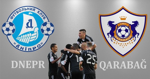 Футболисты ФК «Карабах» после матча с ФК «Днепр». Фото: http://www.qarabagh.com/img/pics/6245.jpg