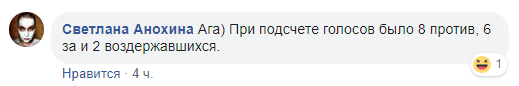 Скриншот комментария Светланы Анохиной о результатах общественных слушаний 11 марта 2019 года по строительству в парке им. Ленинского комсомола в Махачкале, https://www.facebook.com/groups/794318720724087/permalink/1307482732741014/?comment_id=1307487996073821&comment_tracking=%7B%22tn%22%3A%22R%22%7D